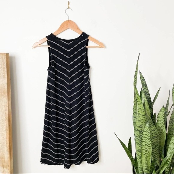 Madewell Highpoint Tank Dress in Hosta Stripe black/white size XS - Picture 6 of 8